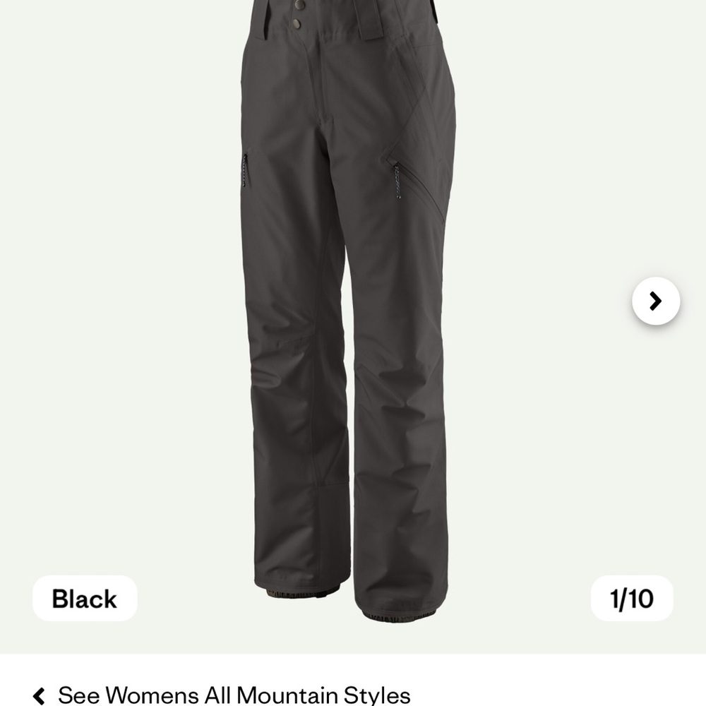 Patagonia Black Women's Ski Pants